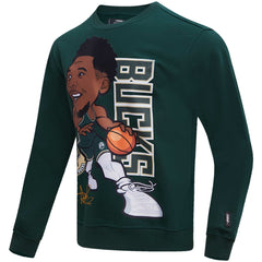 Giannis Antetokounmpo Milwaukee Bucks Pro Standard Avatar Pullover Sweatshirt Hunter Green
