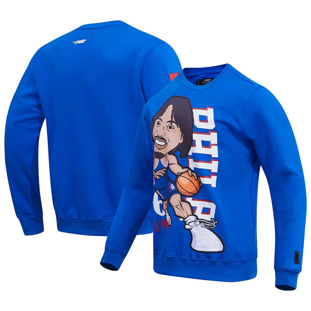 Tyrese Maxey Philadelphia 76ers Pro Standard Avatar Pullover Sweatshirt Royal