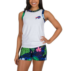 Buffalo Bills Concepts Sport Women's Roamer Knit Tank Top & Shorts Set - White - NFL