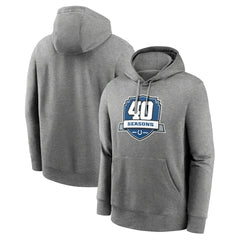 Indianapolis Colts 40th Anniversary Club Pullover Hoodie - Heather Gray - Nike