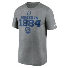 Indianapolis Colts 40th Anniversary Legend Performance T-Shirt - Heather Gray - Nike