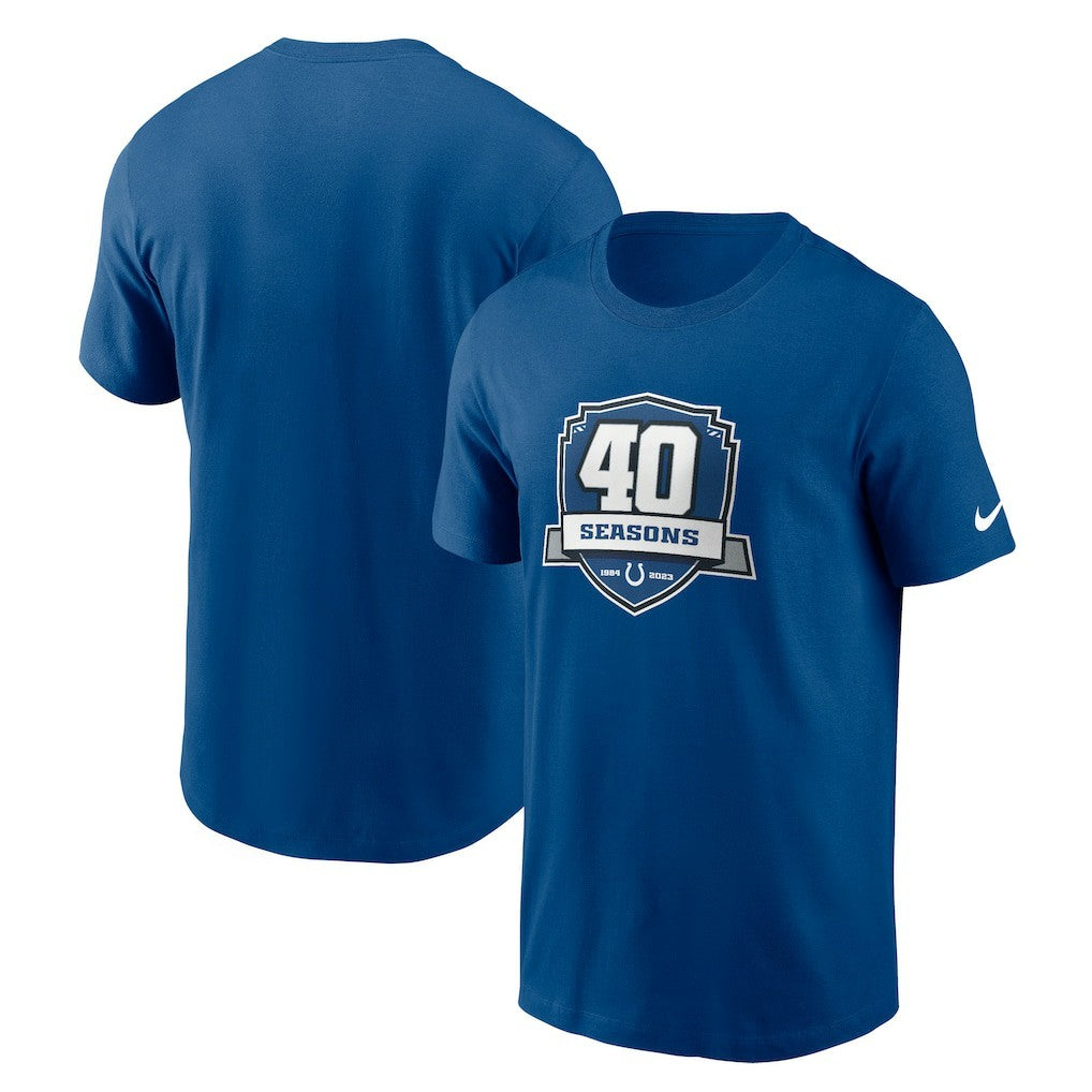 Indianapolis Colts 40th Anniversary Essential T-Shirt - Royal - Nike