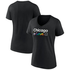 Chicago Cubs Women's City Pride V-Neck T-Shirt Outlet
