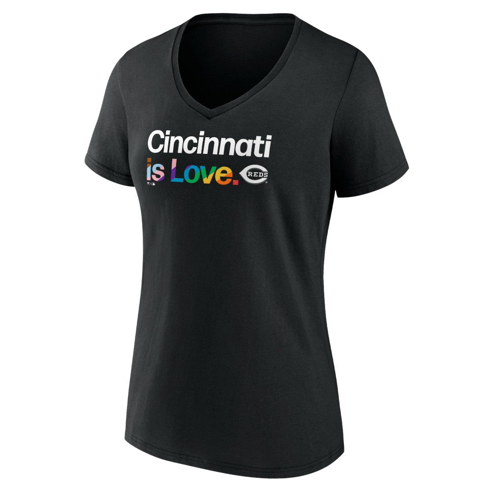 Cincinnati Reds Women's City Pride V-Neck T-Shirt Sale