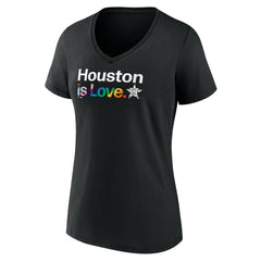 Houston Astros Women's City Pride V-Neck T-Shirt Outlet