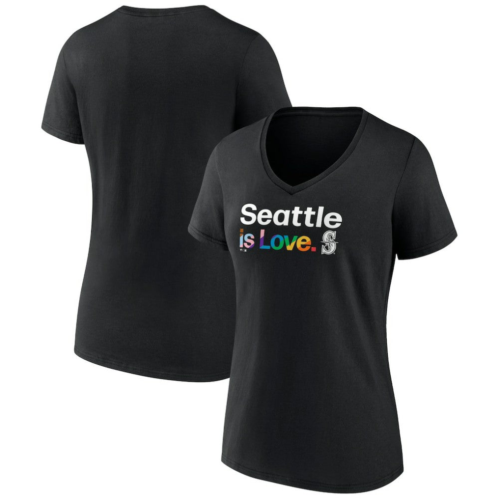 Seattle Mariners Women's City Pride V-Neck T-Shirt for sale