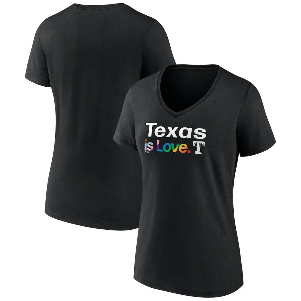 Texas Rangers Women's City Pride V-Neck T-Shirt Outlet