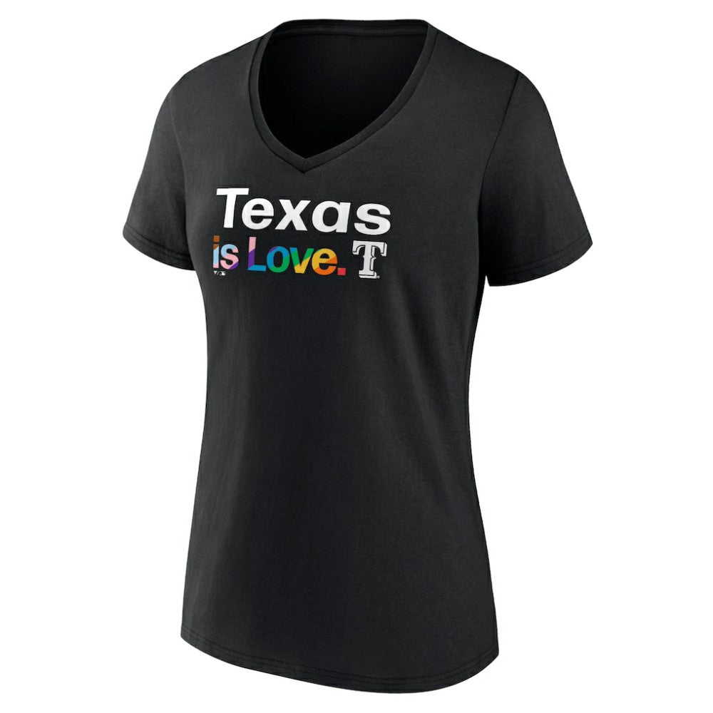 Texas Rangers Women's City Pride V-Neck T-Shirt Outlet