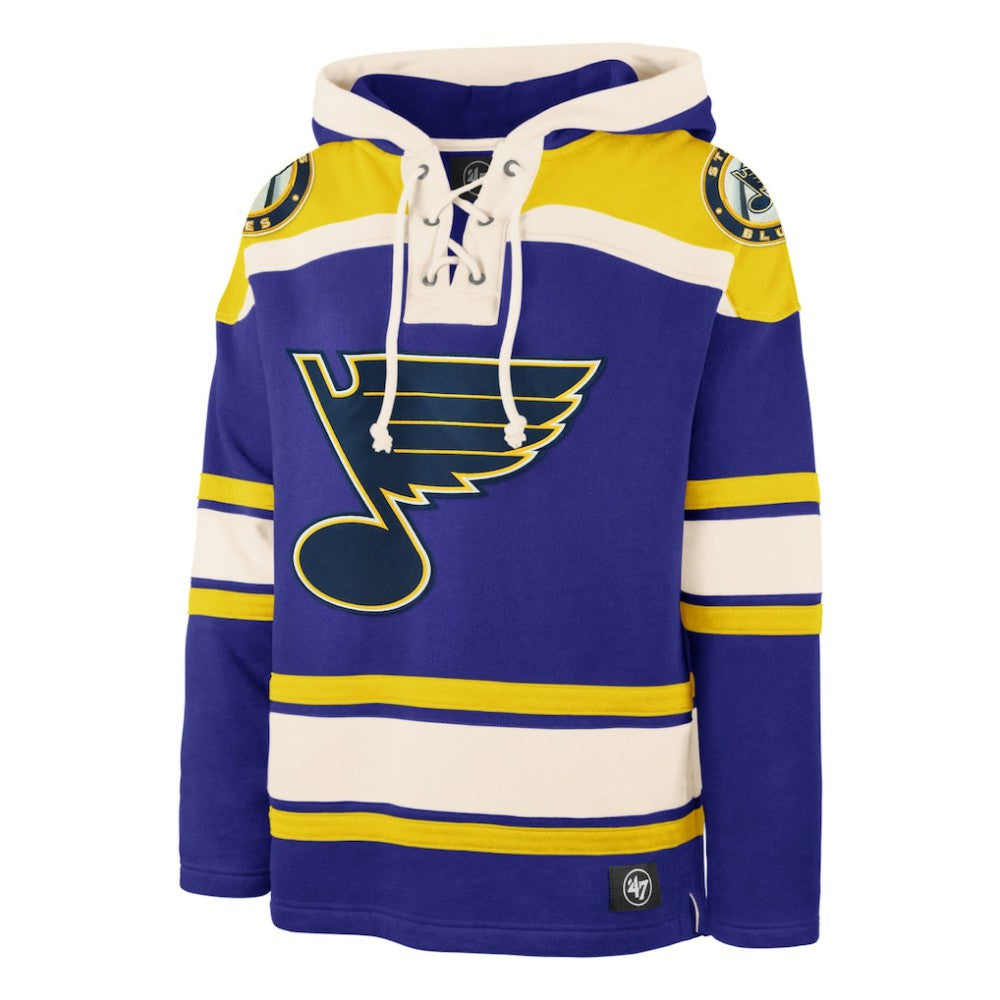 St. Louis Blues '47 Superior Lacer Hoodie - Blue | 47 brand near me