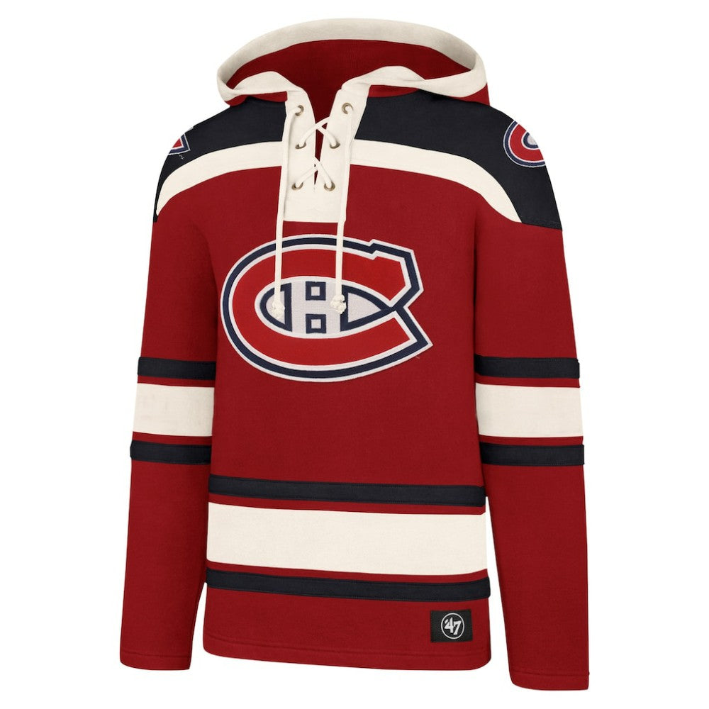 Montreal Canadiens '47 Superior Lacer Hoodie - Red | 47 brand near me