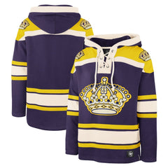 Los Angeles Kings '47 Superior Lacer Hoodie - Purple | 47 brand on sale