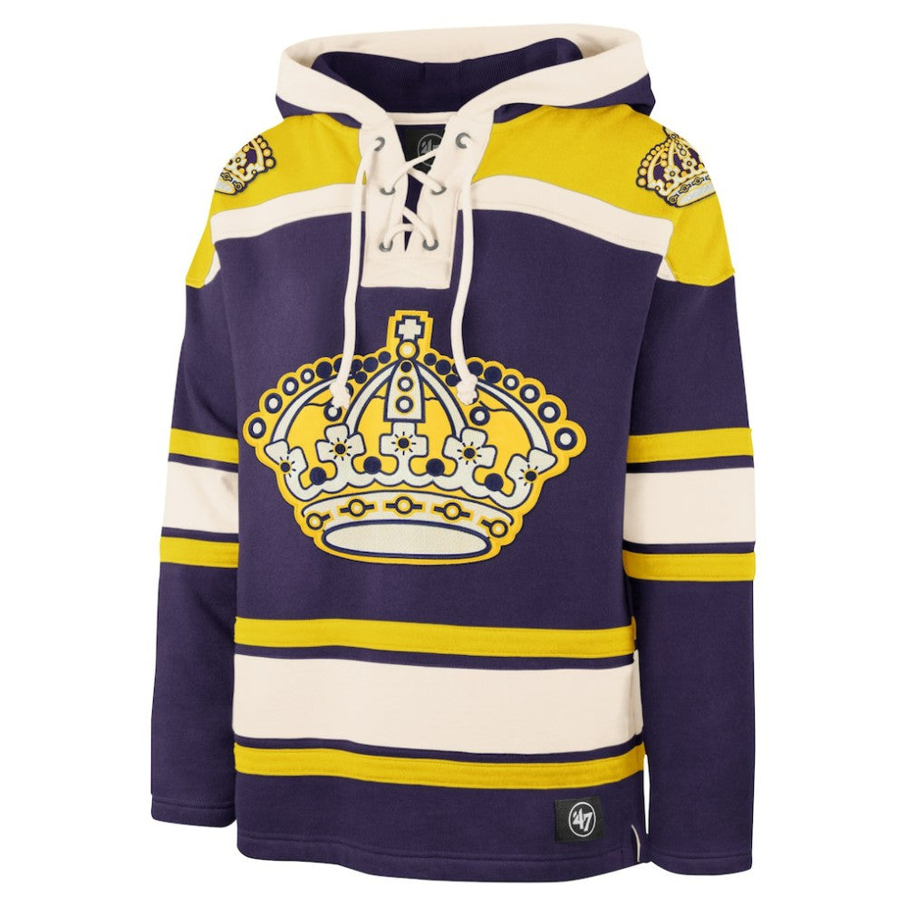 Los Angeles Kings '47 Superior Lacer Hoodie - Purple | 47 brand on sale