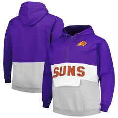 Fanatics Phoenix Suns Big & Tall Anorak Half-Zip Hoodie Purple