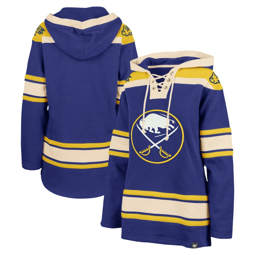 Buffalo Sabres '47 Women's Superior Lacer Pullover Hoodie - Royal | 47 brand on sale