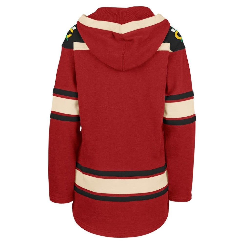 Chicago Blackhawks '47 Women's Superior Lacer Pullover Hoodie - Red | 47 brand on sale