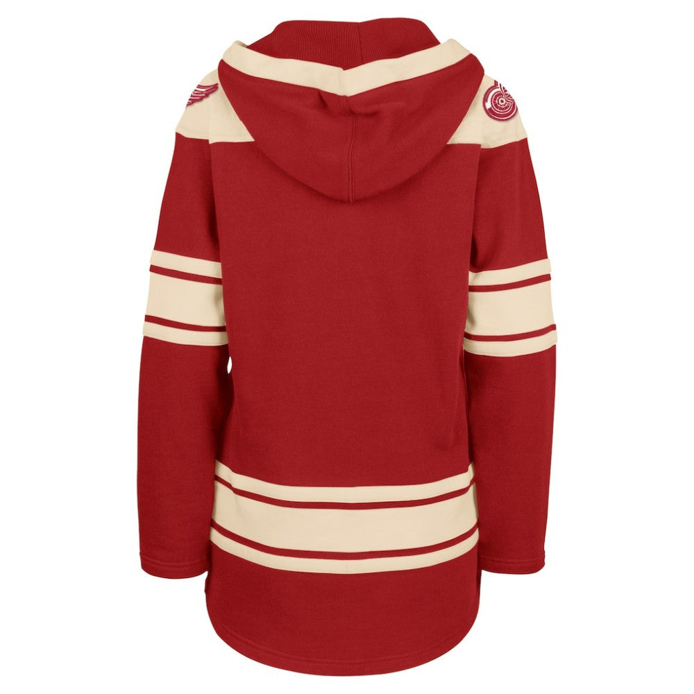 Detroit Red Wings '47 Women's Superior Lacer Pullover Hoodie - Red | 47 brand on sale