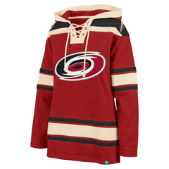 Carolina Hurricanes '47 Women's Superior Lacer Pullover Hoodie - Red | 47 brand Clearance