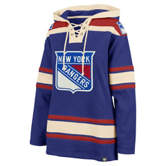 New York Rangers '47 Women's Superior Lacer Pullover Hoodie - Blue | 47 brand online