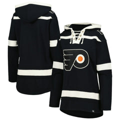 Philadelphia Flyers '47 Women's Superior Lacer Pullover Hoodie - Black | 47 brand discount