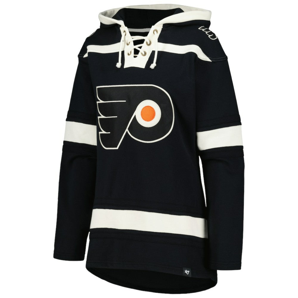 Philadelphia Flyers '47 Women's Superior Lacer Pullover Hoodie - Black | 47 brand discount