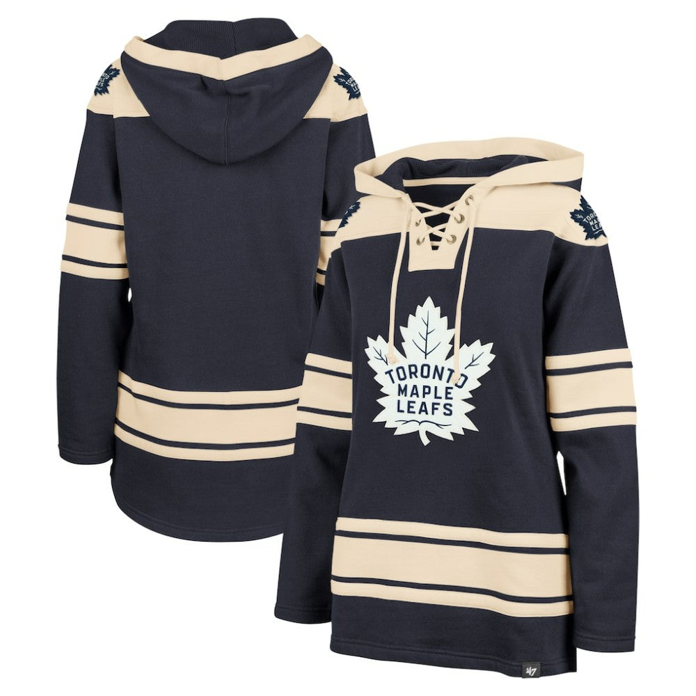 Toronto Maple Leafs '47 Women's Superior Lacer Pullover Hoodie - Navy | 47 brand near me