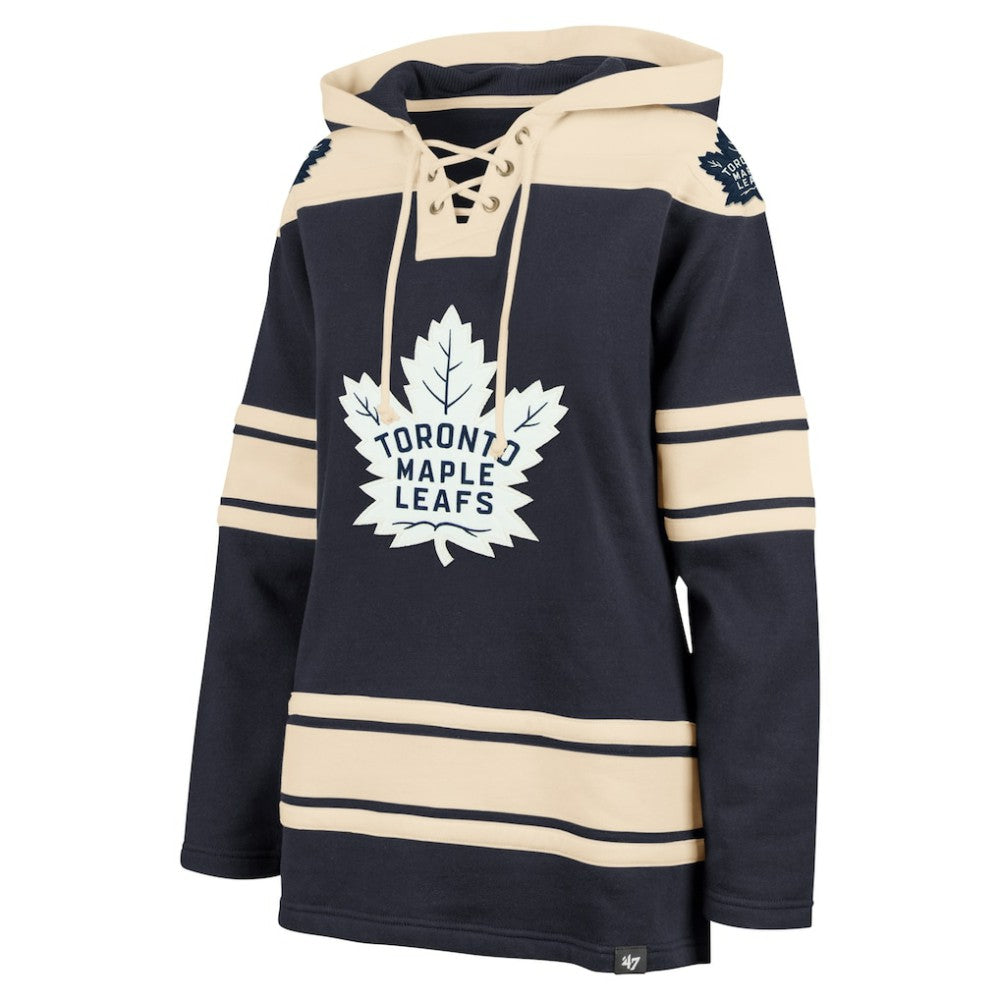 Toronto Maple Leafs '47 Women's Superior Lacer Pullover Hoodie - Navy | 47 brand near me