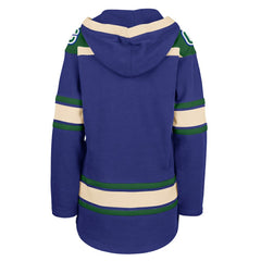 Vancouver Canucks '47 Women's Superior Lacer Pullover Hoodie - Blue | 47 brand Clearance