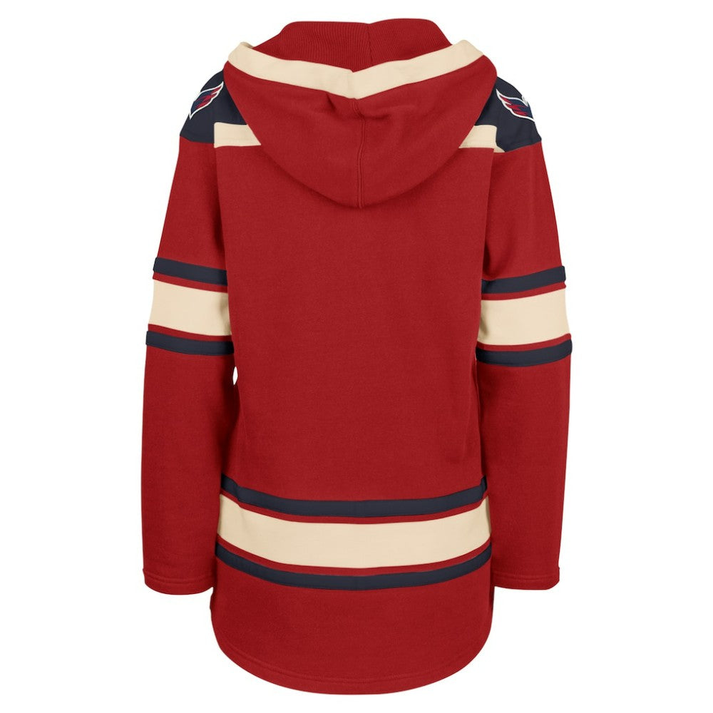 Washington Capitals '47 Women's Superior Lacer Pullover Hoodie - Red | 47 brand Clearance