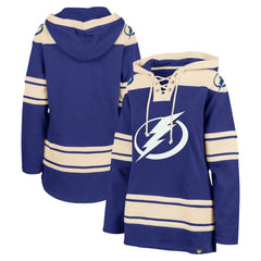 Tampa Bay Lightning '47 Women's Superior Lacer Pullover Hoodie - Blue | 47 brand sale