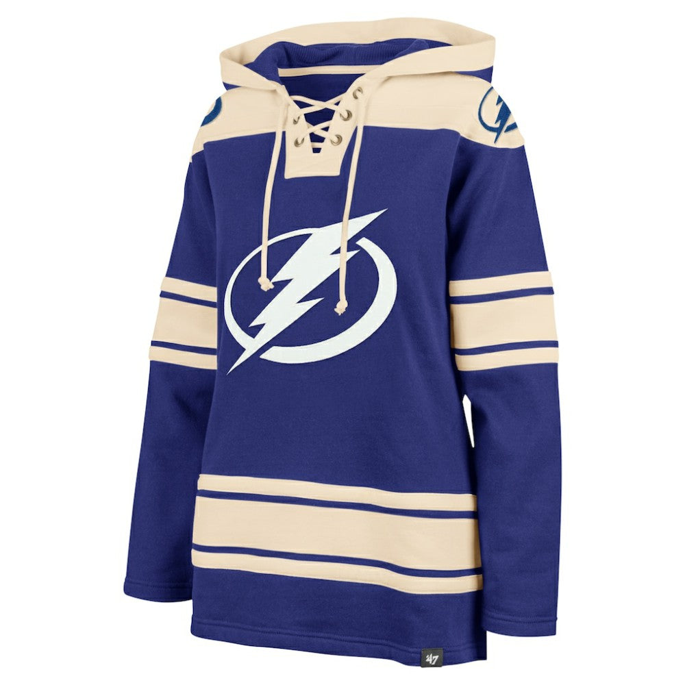 Tampa Bay Lightning '47 Women's Superior Lacer Pullover Hoodie - Blue | 47 brand sale