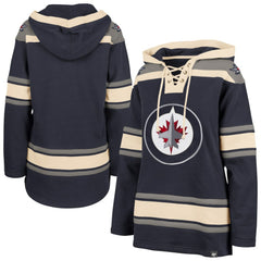 Winnipeg Jets '47 Women's Superior Lacer Pullover Hoodie - Navy | 47 brand near me