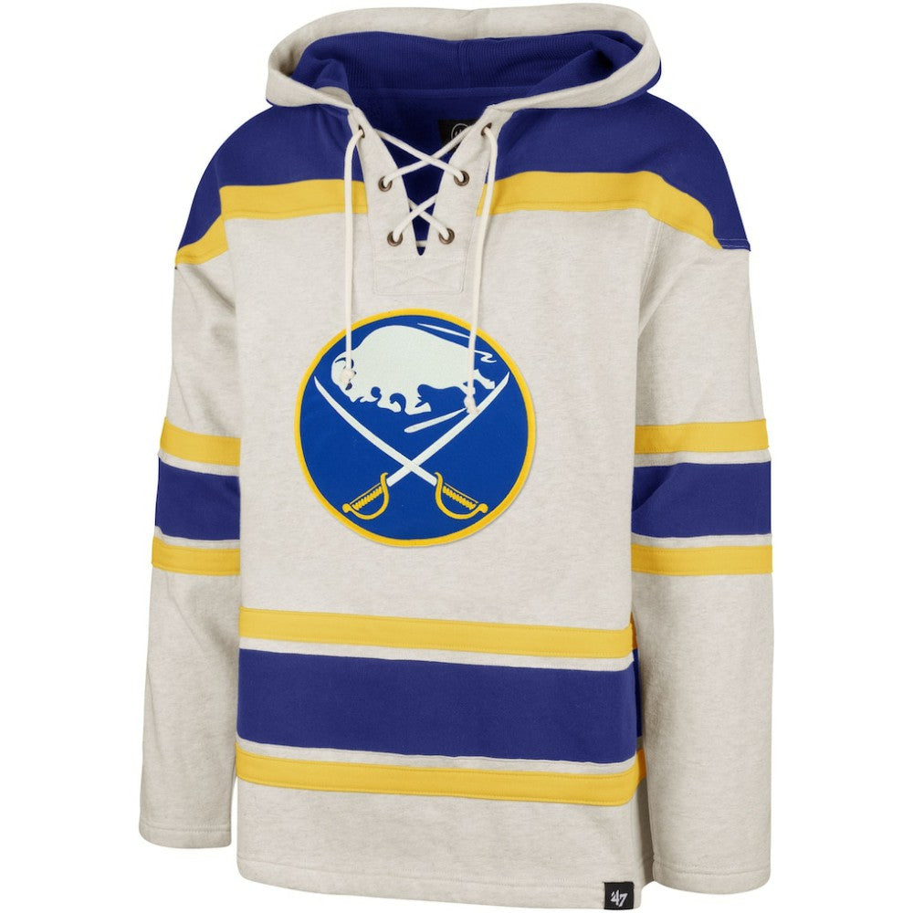 Buffalo Sabres '47 Rockaway Lacer Pullover Hoodie - Oatmeal | 47 brand sale