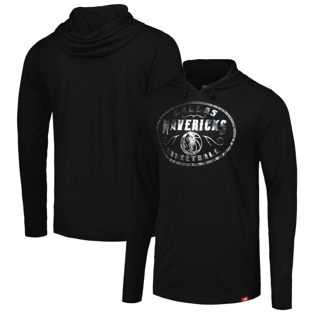 Dallas Mavericks Sportiqe Unisex Rowan Tri-Blend Long Sleeve Hoodie T-Shirt Black