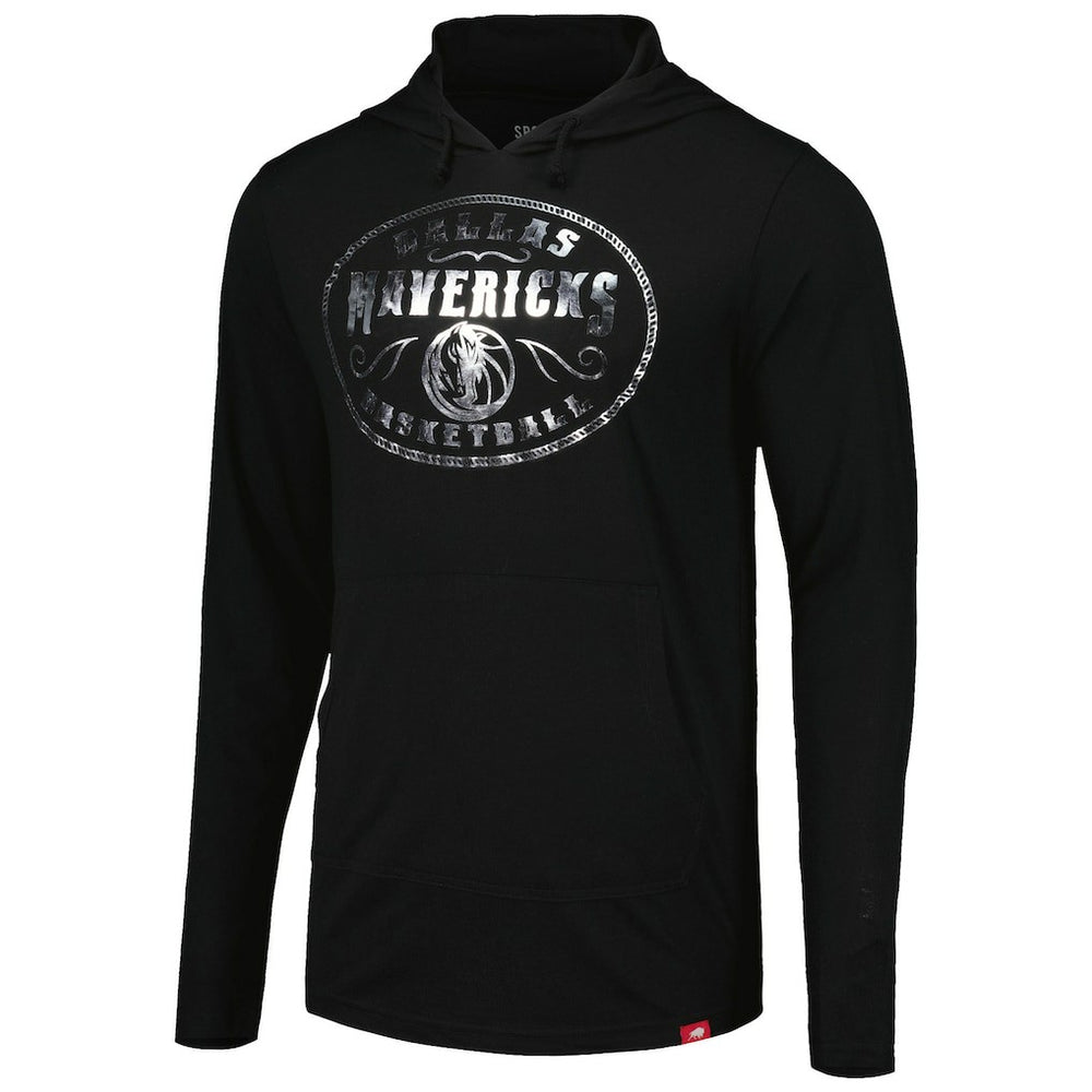 Dallas Mavericks Sportiqe Unisex Rowan Tri-Blend Long Sleeve Hoodie T-Shirt Black