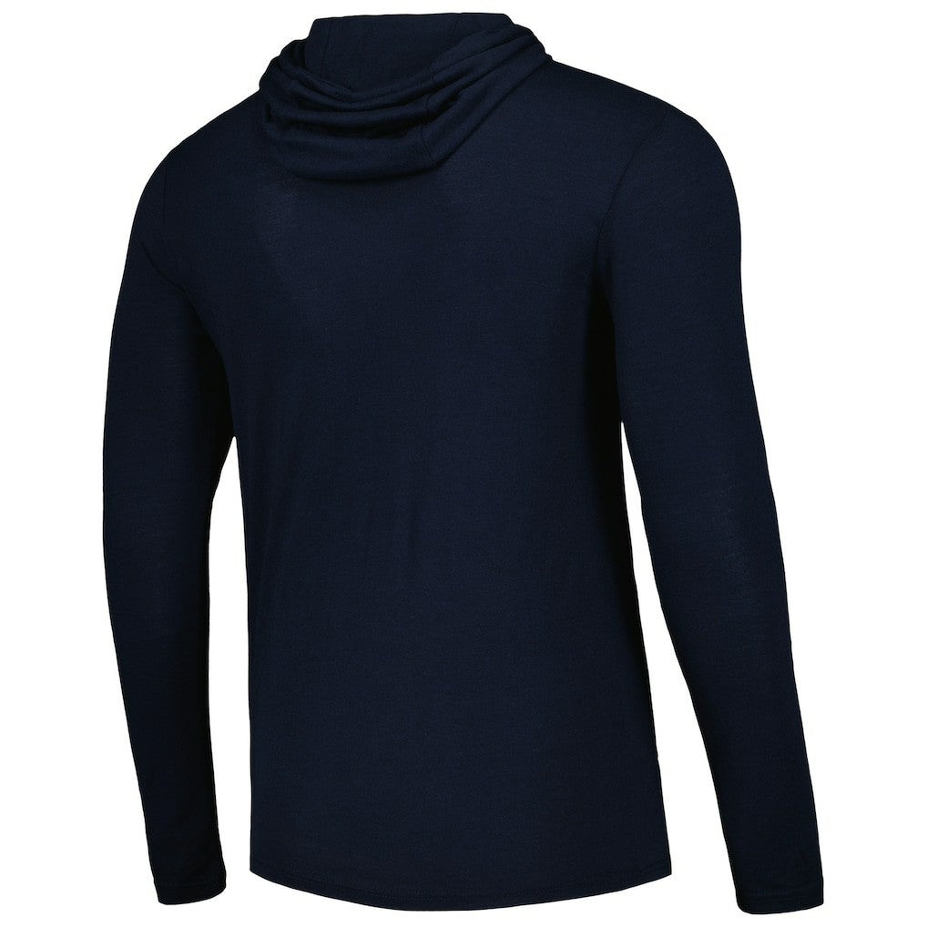 Dallas Mavericks Sportiqe Unisex Rowan Tri-Blend Long Sleeve Hoodie T-Shirt Navy
