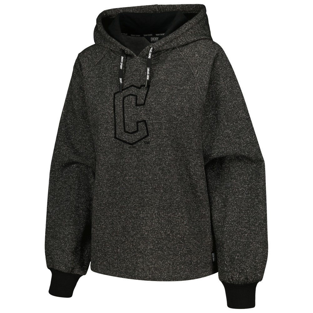 Cleveland Guardians DKNY Sport Women's Debbie Dolman Raglan Pullover Hoodie Discount