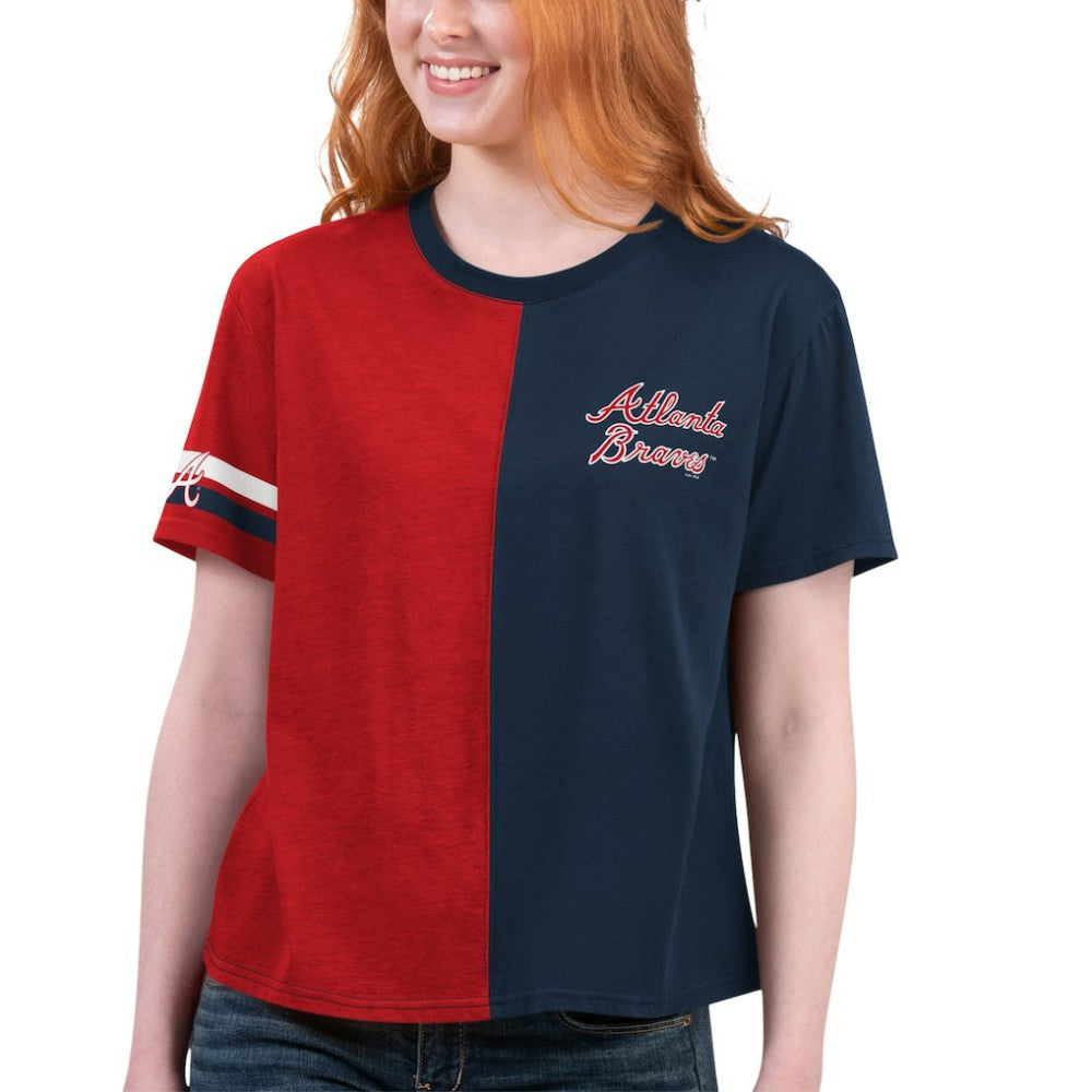 Atlanta Braves Starter Women's Power Move T-Shirt Outlet