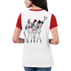 Boston Red Sox G-III 4Her by Carl Banks Women's Illustration Ringer T-Shirt for sale