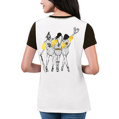 San Diego Padres G-III 4Her by Carl Banks Women's Illustration Ringer T-Shirt for sale