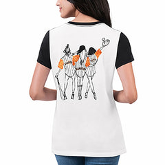 San Francisco Giants G-III 4Her by Carl Banks Women's Illustration Ringer T-Shirt Discount