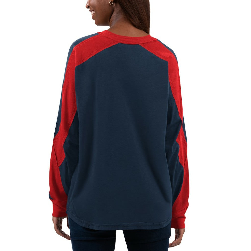 Boston Red Sox G-III 4Her by Carl Banks Women's Smash Raglan Long Sleeve T-Shirt Discount