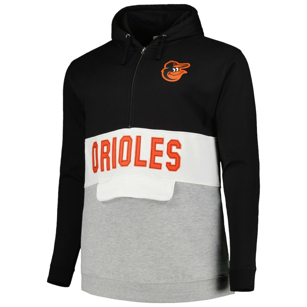 Baltimore Orioles Big & Tall Hoodie Half-Zip Sweatshirt Discount