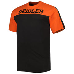 Baltimore Orioles Big & Tall Yoke Knit T-Shirt - Orange/Black Sale