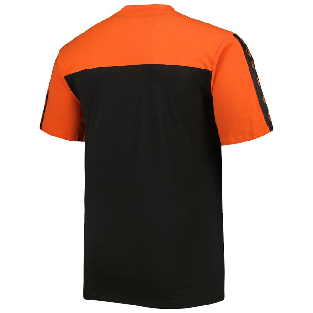 Baltimore Orioles Big & Tall Yoke Knit T-Shirt - Orange/Black Sale