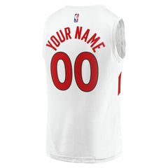 Fanatics Toronto Raptors Fast Break Custom Replica Jersey Association Edition White