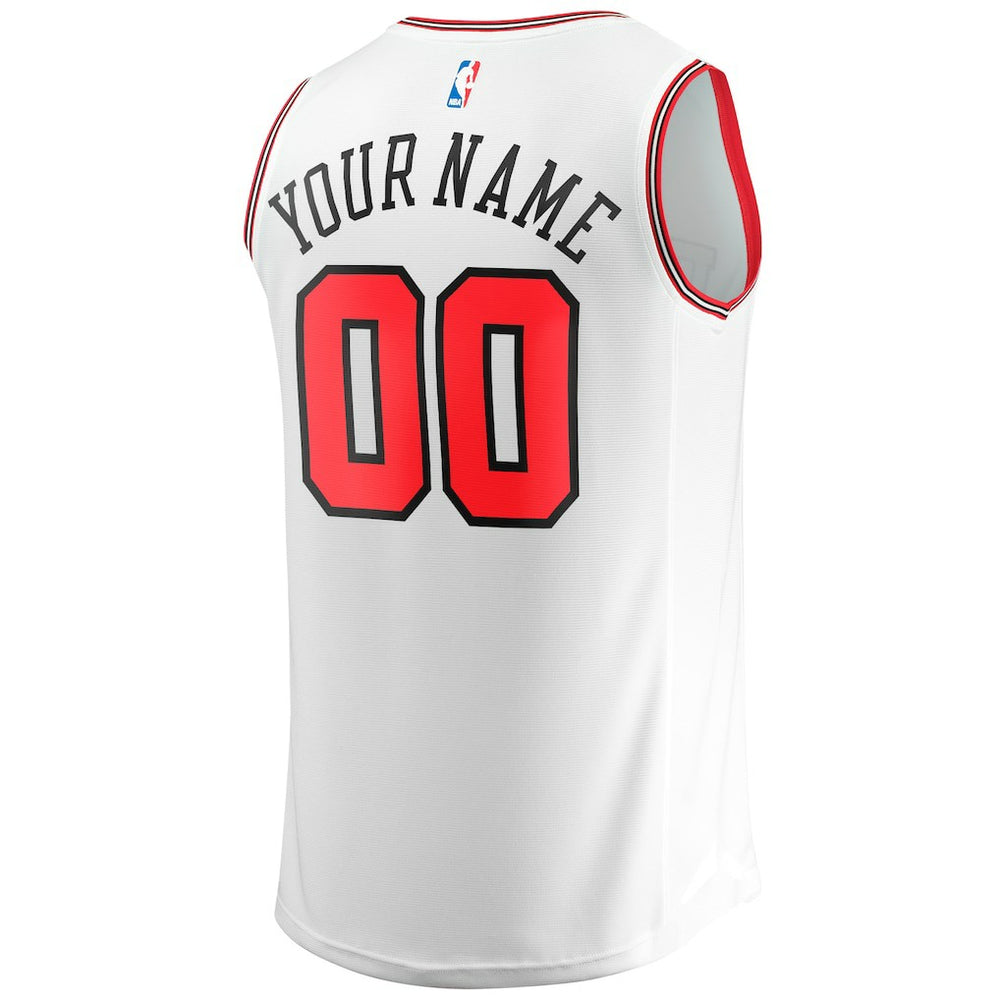 Fanatics Chicago Bulls Youth Fast Break Replica Custom Jersey Association Editi- White