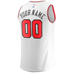 Fanatics Chicago Bulls Youth Fast Break Replica Custom Jersey Association Editi- White