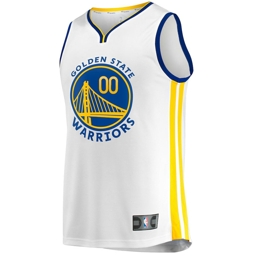 Fanatics Golden State Warriors Youth Fast Break Replica Custom Jersey Association Editi- White