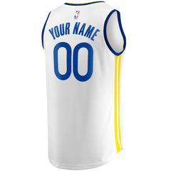Fanatics Golden State Warriors Youth Fast Break Replica Custom Jersey Association Editi- White