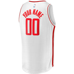 Fanatics Houston Rockets Youth Fast Break Replica Custom Jersey Association Edition White